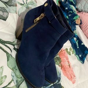 Women’s Navy Blue Booties (heels)